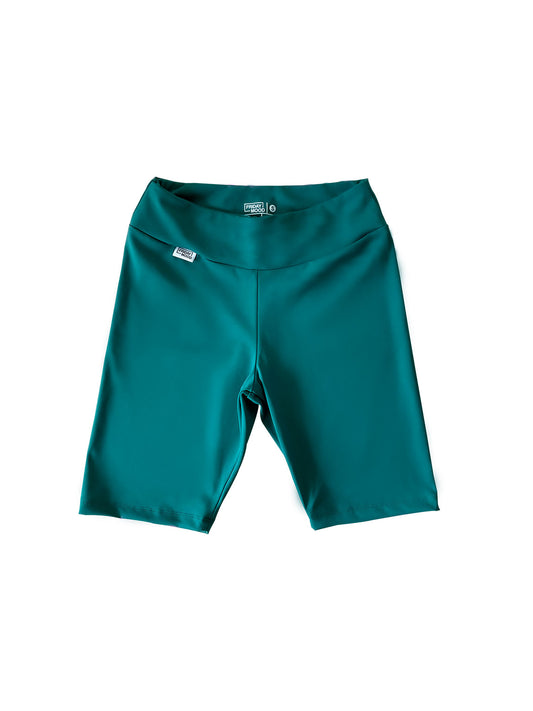 Shorts de ciclismo mujer verde oscuro