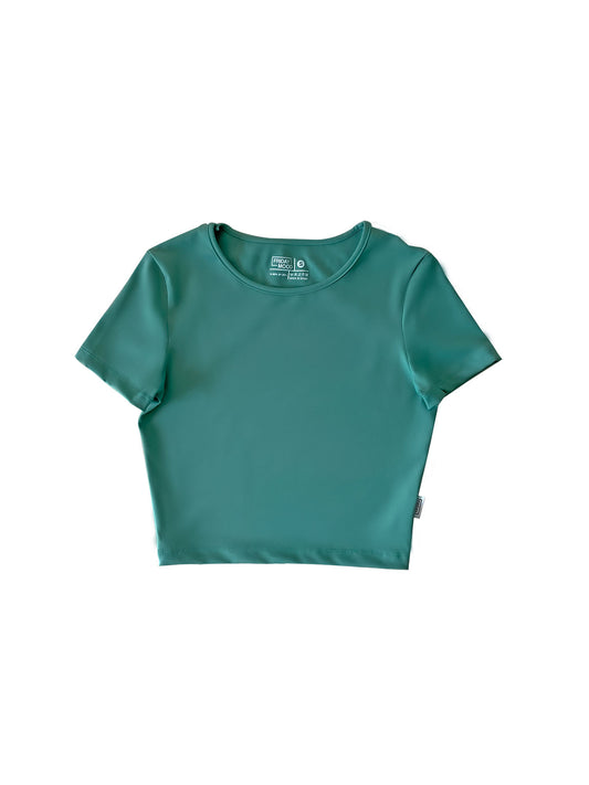 Short sleeved T-shirt women light green 