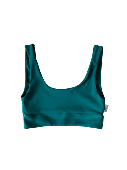 Sports bra women dark green